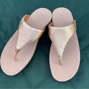 Fit Flop sandals, rose gold, size 10